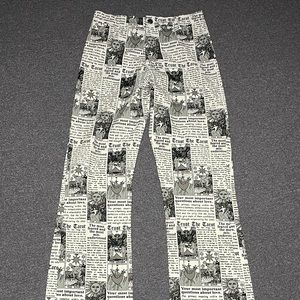 Motel rocks newspaper pants